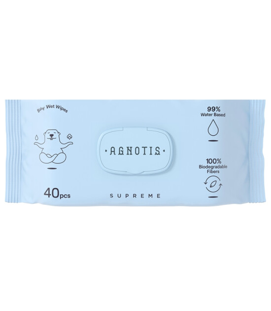 Agnotis Baby Supreme %99 Wet Wipes Islak Mendil (40 Adet * 3 Paket)