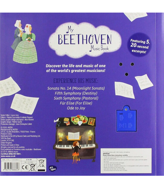 Auzou Publishing My Beethoven Music Book