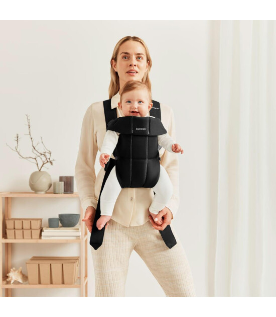 Babybjörn Balance Bliss Ana Kucağı & Kanguru Mini 3D Cotton Yeni Doğan Seti // Black