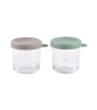 Beaba Bebek Cam Mama Kavanozu Seti (250 ml) // Sage Green & Gazelle