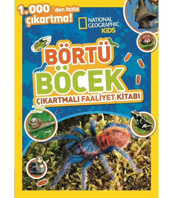 National Geographic Kids Faaliyet Kitabı // Börtü Böcek Çıkartmalı 