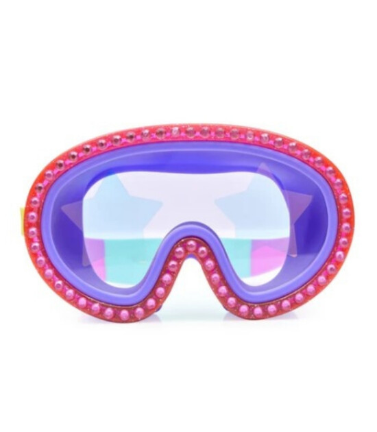 Bling2O Çocuk Havuz Deniz Gözlüğü // Rock Star Glitter Mask - Strawberry
