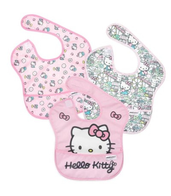 Bumkins SuperBib Önlük Set (3 Adet) // Hello Kitty