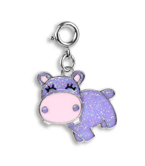 Charm It! Kolye & Bileklik Charm // Glitter Swivel Hippo