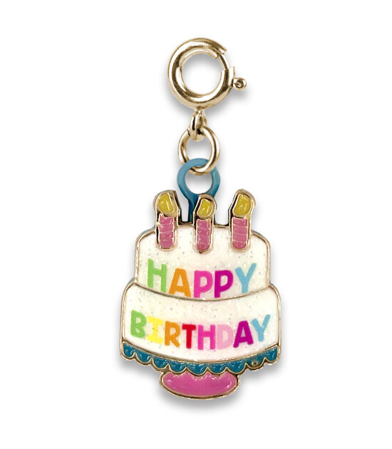 Charm It! Kolye & Bileklik Charm // Gold Birthday Cake