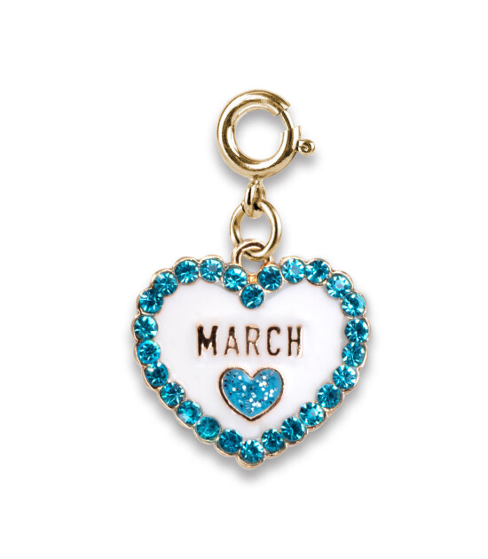 Charm It! Kolye & Bileklik Charm // Gold March Birthstone