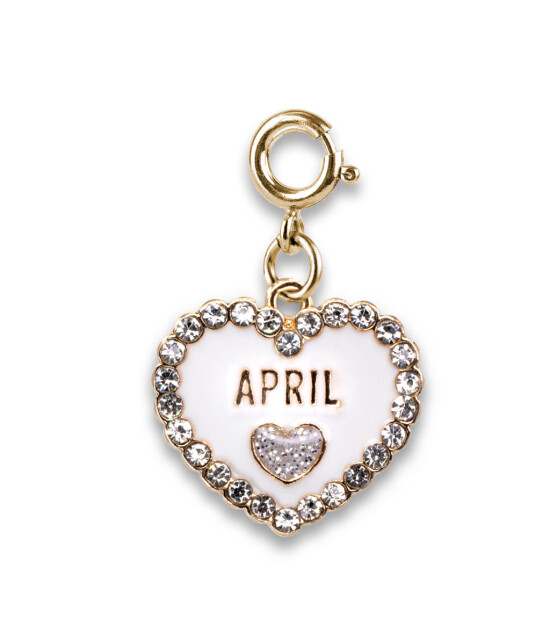 Charm It! Kolye & Bileklik Charm // Gold April Birthstone