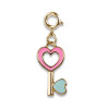 Charm It! Kolye & Bileklik Charm // Gold Heart Key