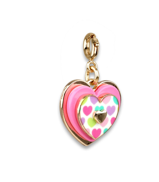 Charm It! Kolye & Bileklik Charm // Gold Layered Heart