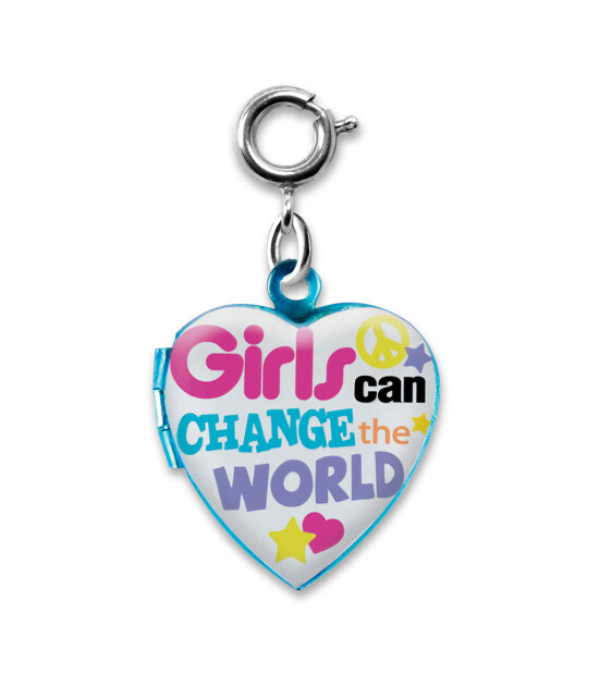 Charm It! Kolye & Bileklik Charm // Girls Can Change The World Locket