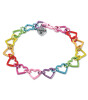 Charm It! Zincir Bileklik // Rainbow Heart Link