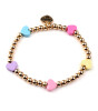 Charm It! Boncuk Bileklik // Gold Multi Heart