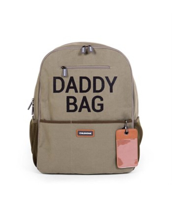 Childhome Daddy Bag Sırt Çantası Kanvas // Haki