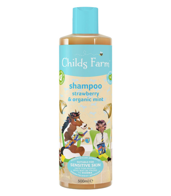 Childs Farm Çilek ve Organik Nane Özlü Çocuk Şampuan (500ml)