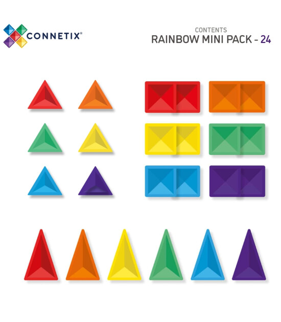 Connetix Rainbow Mini Set (24 Parça)