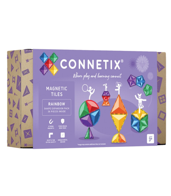 Connetix Rainbow Shape Expansion Set (36 Parça)