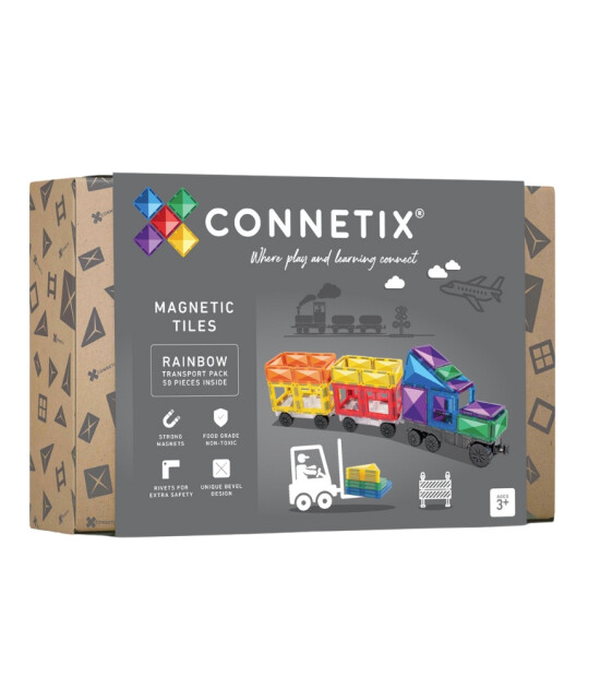 Connetix Rainbow Transport Set (50 Parça)