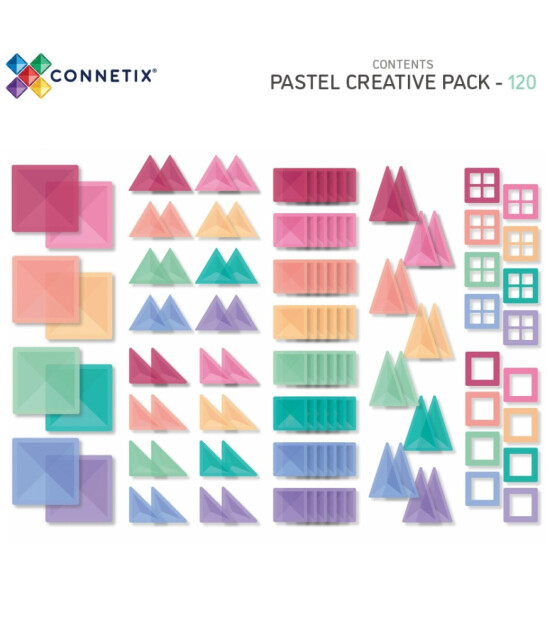 Connetix Pastel Creative Set (120 Parça)