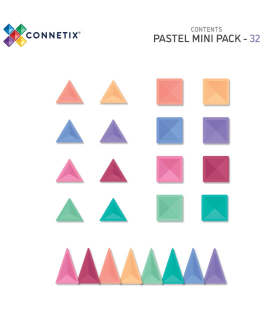 Connetix Pastel Mini Set (32 Parça)