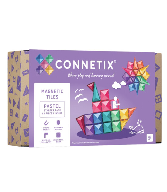 Connetix Pastel Başlangıç Seti (64 Parça)