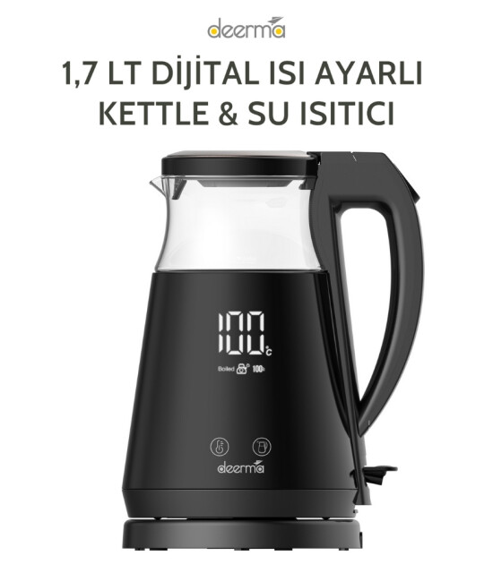 Deerma Dijital Isı Ayarlı Kettle & Su Isıtıcı