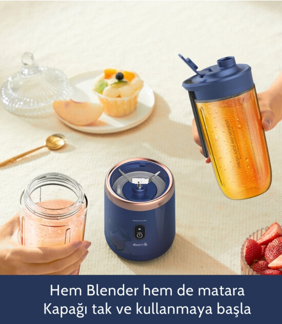 Deerma Portatif Şarjlı Blender