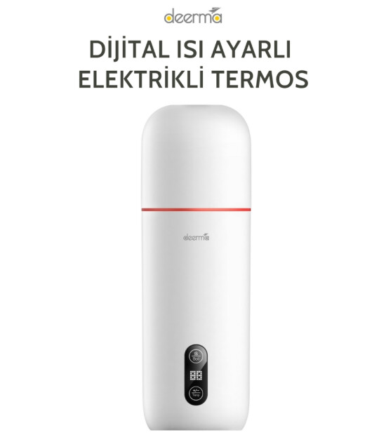 Deerma Dijital Isı Ayarlı Elektrikli Termos