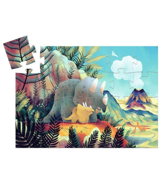 Djeco Dekoratif Puzzle // Teo the Dinosaur (24 Parça)