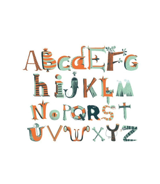 Djeco Little Big Room Duvar Sticker // Pirates Alphabet-kb