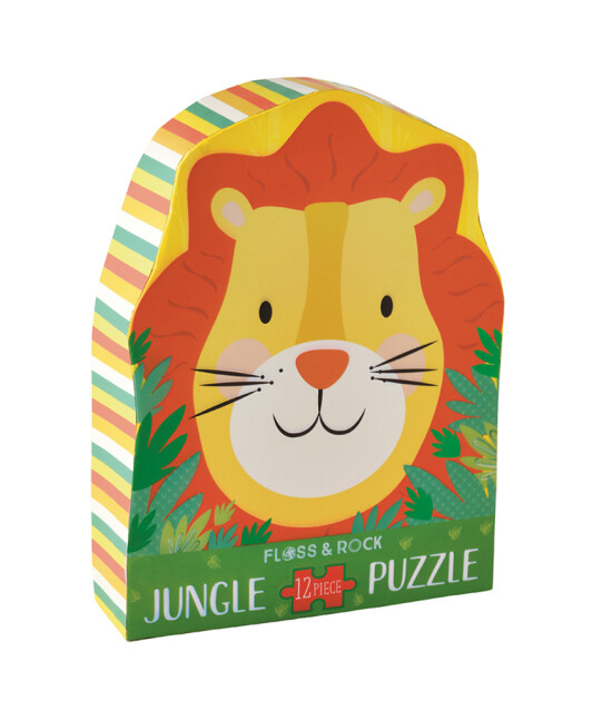 Floss & Rock Shaped Puzzle // Lion (12 Parça)