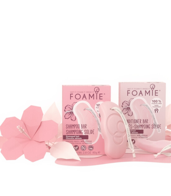 Foamie Hibiskiss Shampoo Bar Katı Şampuan // Yıpranmış Saçlar