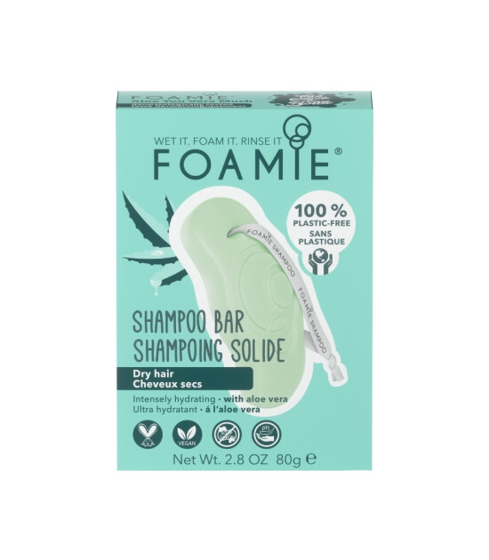 Foamie Aloe You Very Much Shampoo Bar Katı Şampuan // Kuru Saçlar