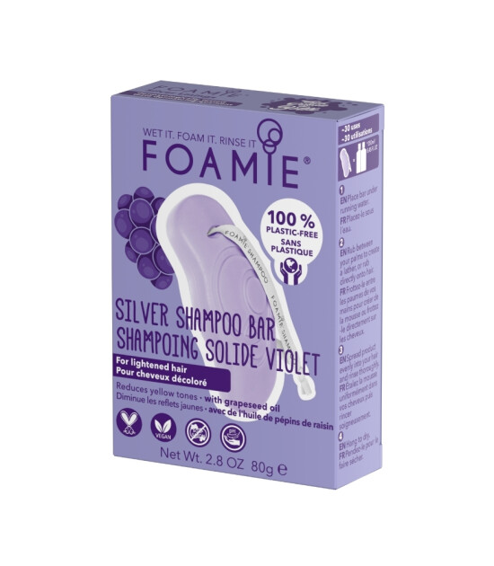 Foamie Silver Linings Shampoo Bar Katı Şampuan // Boyalı Sarı Saçlar