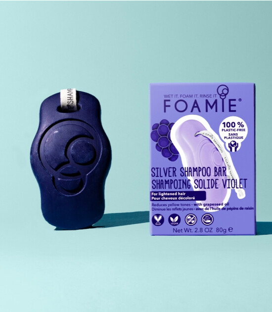 Foamie Silver Linings Shampoo Bar Katı Şampuan // Boyalı Sarı Saçlar