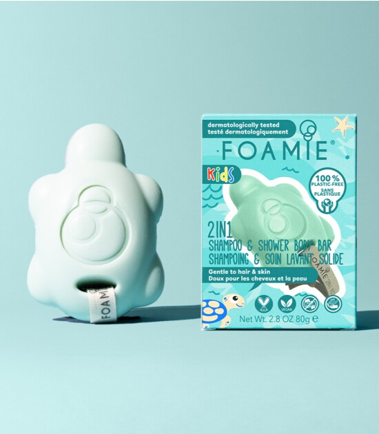 Foamie Kids Turtally Katı Saç ve Vücut Sabunu // Cool For Boys