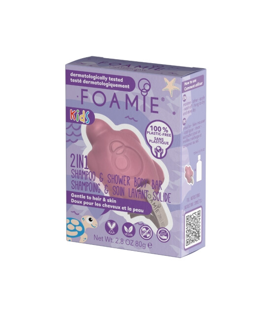 Foamie Kids Turtally Katı Saç ve Vücut Sabunu // Cute For Girls