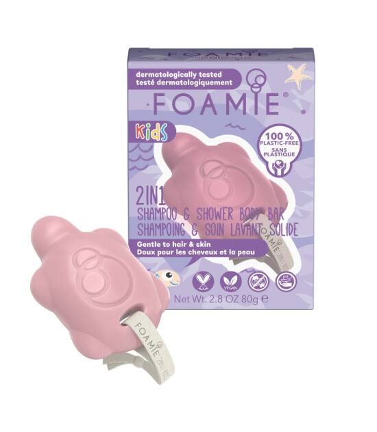 Foamie Kids Turtally Katı Saç ve Vücut Sabunu // Cute For Girls