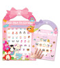 Girl Nation Cutie Sticker Küpe ve Tırnak Hediye Set // Animal Friends