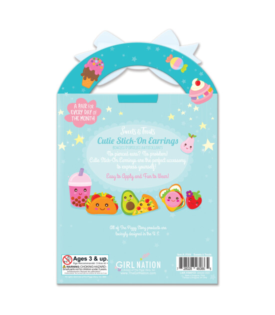 Girl Nation Cutie Sticker Küpe // Sweets & Treats