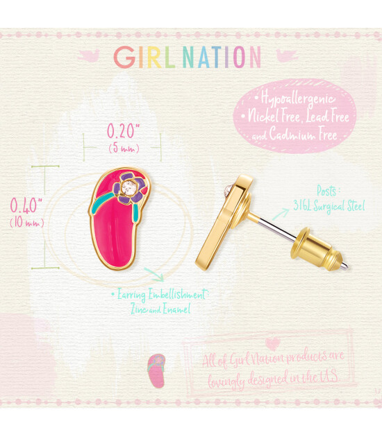 Girl Nation Cutie Küpe // Flip to the Flop