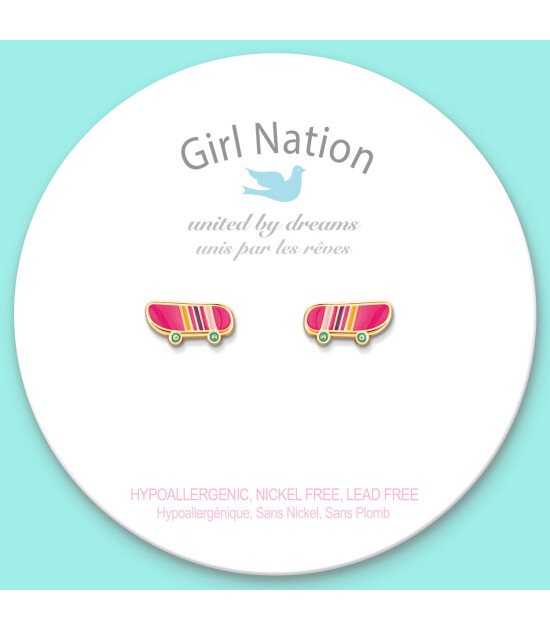 Girl Nation Cutie Küpe // Sassy Skateboard