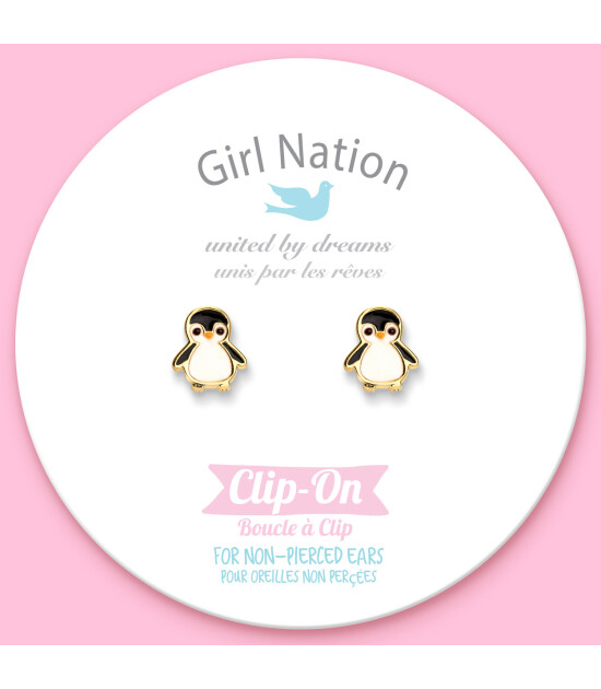 Girl Nation Clip On Klipsli Küpe // Personable Penguin