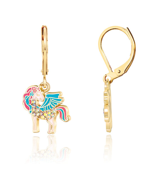 Girl Nation Lever Back Damla Küpe // Crystal Unicorn Magic