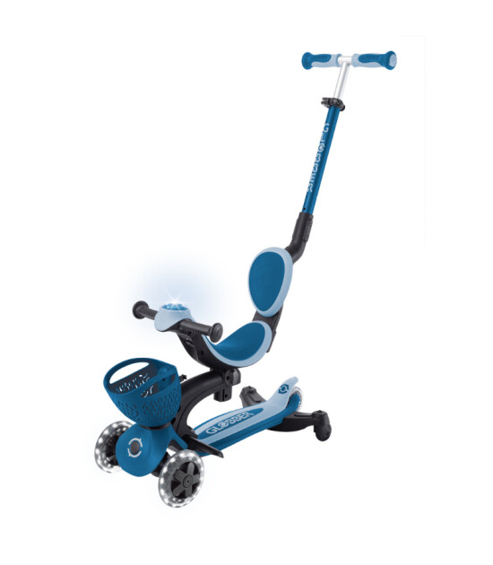 Globber Go Up Baby 360 Işıklı Scooter // Pastel Mavi