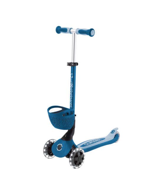 Globber Go Up Baby 360 Işıklı Scooter // Pastel Mavi