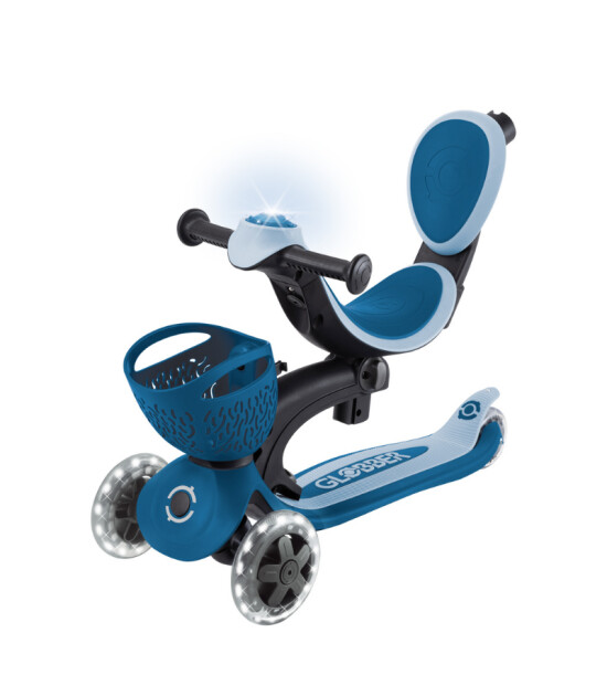 Globber Go Up Baby 360 Işıklı Scooter // Pastel Mavi