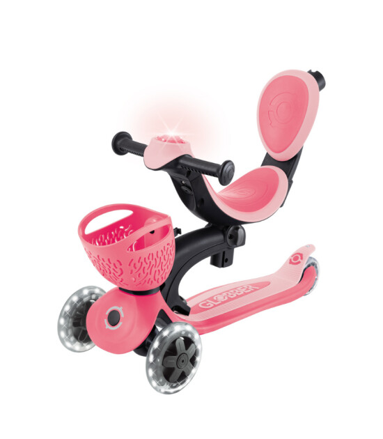 Globber Go Up Baby 360 Işıklı Scooter // Koyu Pastel Pembe