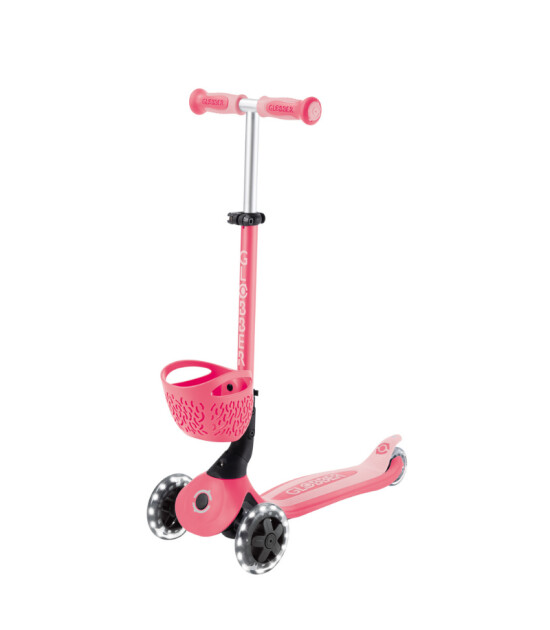 Globber Go Up Baby 360 Işıklı Scooter // Koyu Pastel Pembe