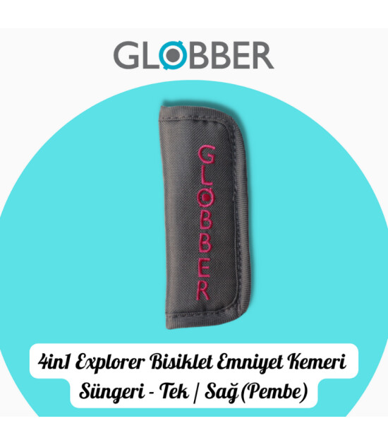 Globber 4in1 Explorer Bisiklet Yedek Parça // Tek Emniyet Kemeri Süngeri (Pembe)