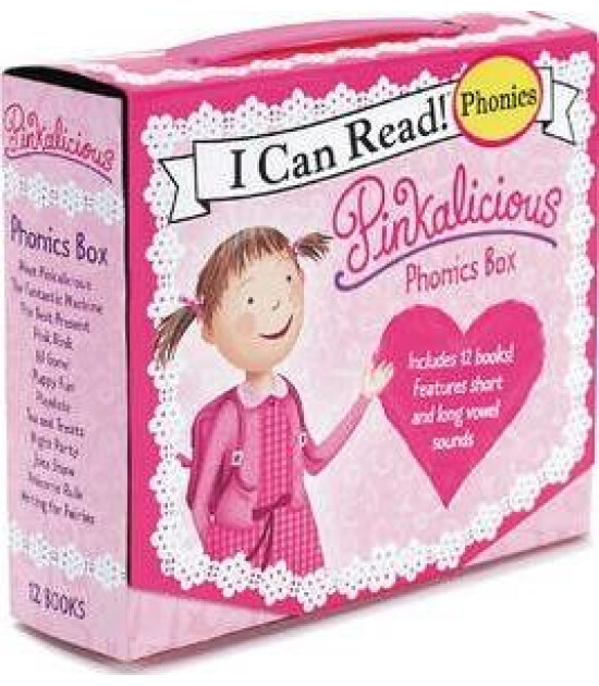 Harper Collins Pinkalicious 12-Book Phonics Fun! : Includes 12 Mini-Books Featuring Short and Long Vowel Sounds